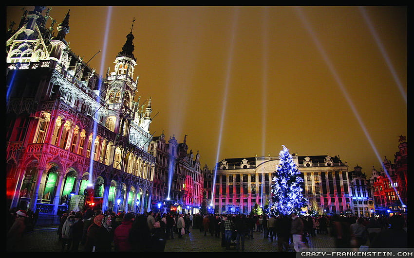 Brussels, Belgium Christmas HD wallpaper