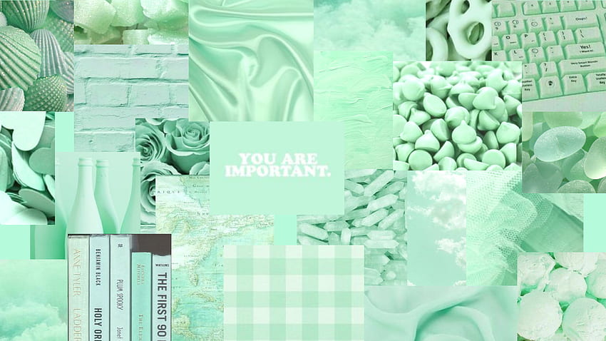 Download A calming pastel green desktop aesthetic Wallpaper  Wallpapers com