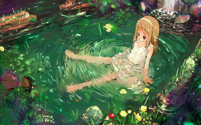 Girl Nature Water Sadness Top Anime Hd Wallpaper Pxfuel 4735