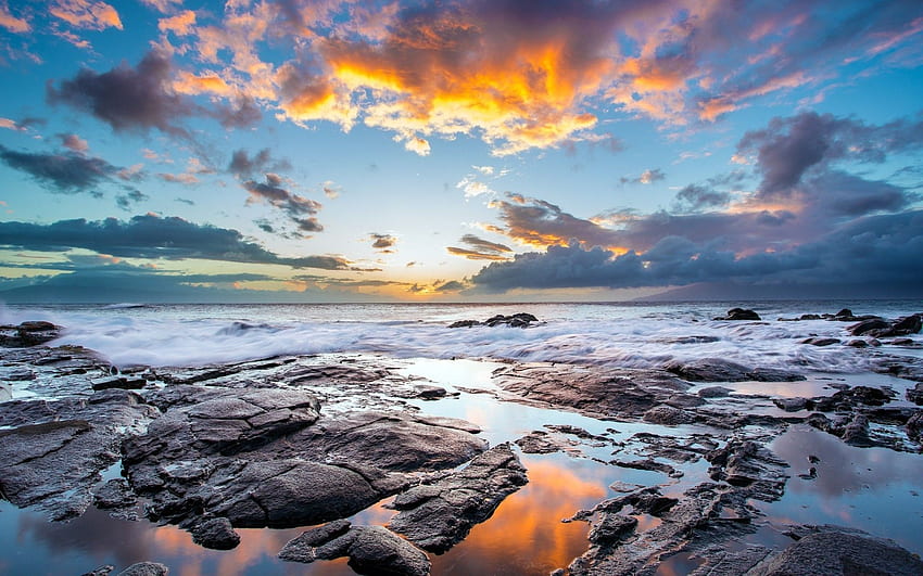 Sunset Maui Hawaiian Island. iPhone for, Hawiian iPhone HD wallpaper