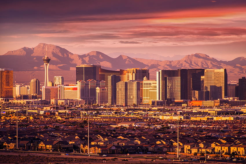 Vegas-Hintergrund. Las Vegas, Las Vegas-Skyline HD-Hintergrundbild