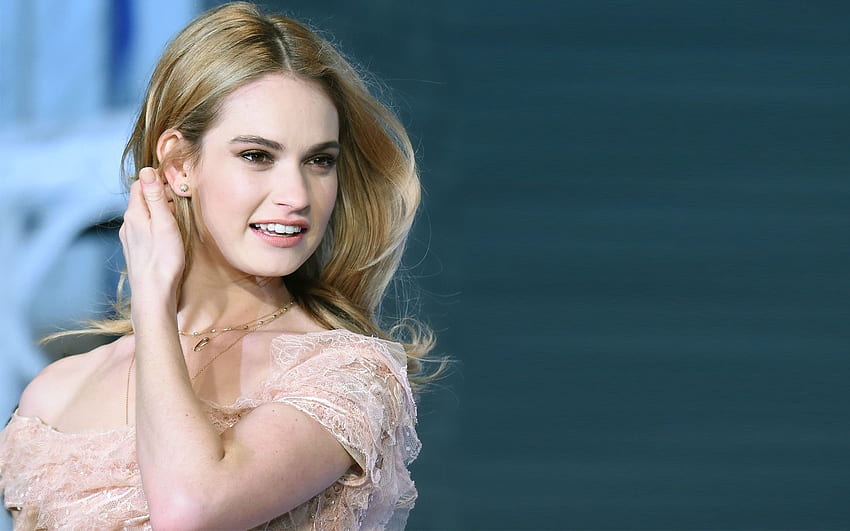 Lily James Hot Beautiful And Latest HD wallpaper