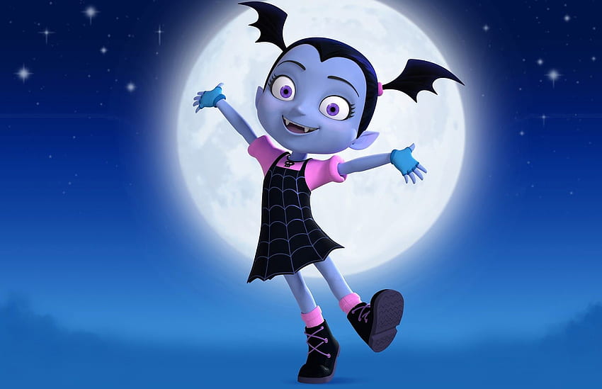 VAMPIRINA – (Disney Junior). Halloween-Party im Jahr 2019 HD-Hintergrundbild
