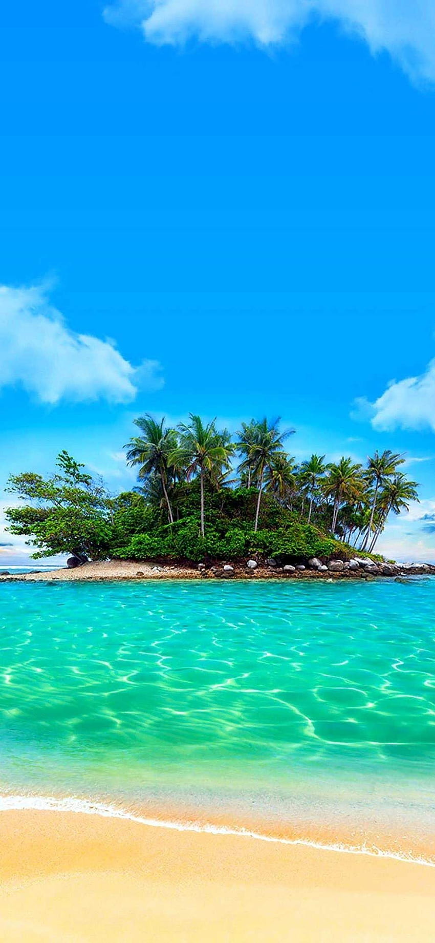 Telefone de ilha tropical para iPhone X em 2020. Praia, Ilha, Praia paradisíaca, Vibrações na ilha Papel de parede de celular HD