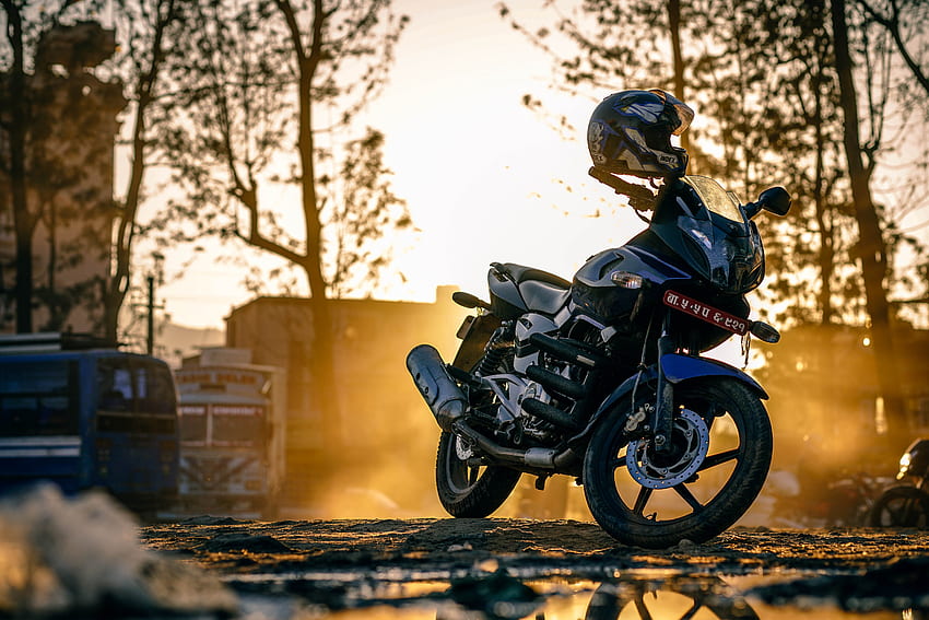 Motorcycles, Helmet, Motorcycle, Street HD wallpaper