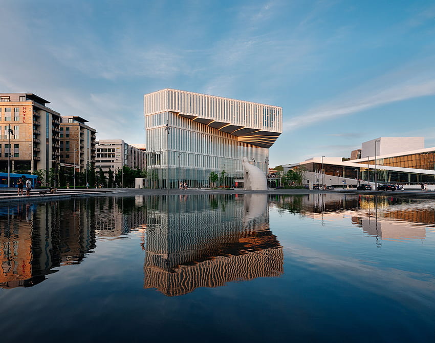 Deichman Library opens to the public in, Oslo HD wallpaper