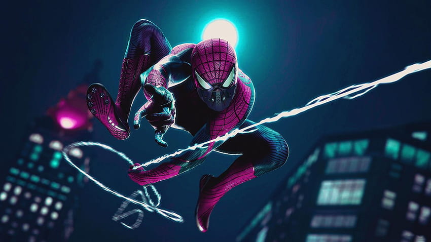 Amazing Spider Man PS Cyberpunk In Resolution, Spider Man 1366x768 HD  wallpaper | Pxfuel