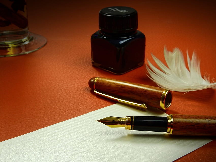 Mantenimiento sencillo de la pluma estilográfica: una guía para principiantes - The Pen Company Blog, Quill Pen fondo de pantalla