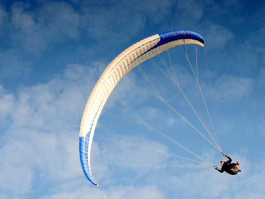 Sports, Sky, Flight, Bounce, Jump, Parachute, Athlete, Sportsman HD wallpaper