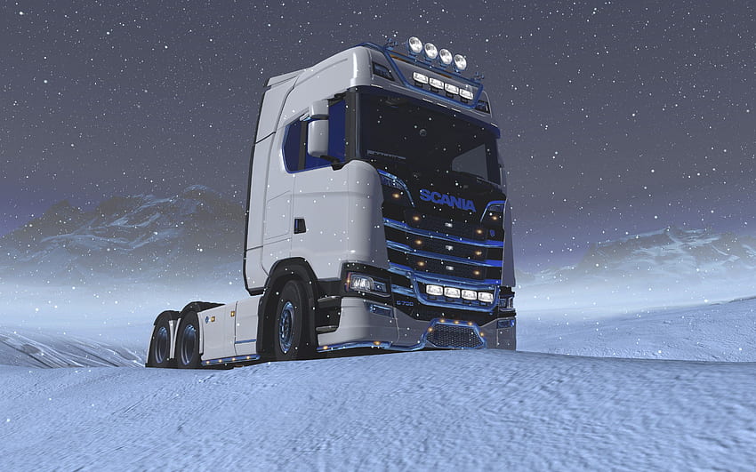 видеоигри, Euro Truck Simulator 2, Trucks, Scania, ETS2 / и мобилен фон HD тапет