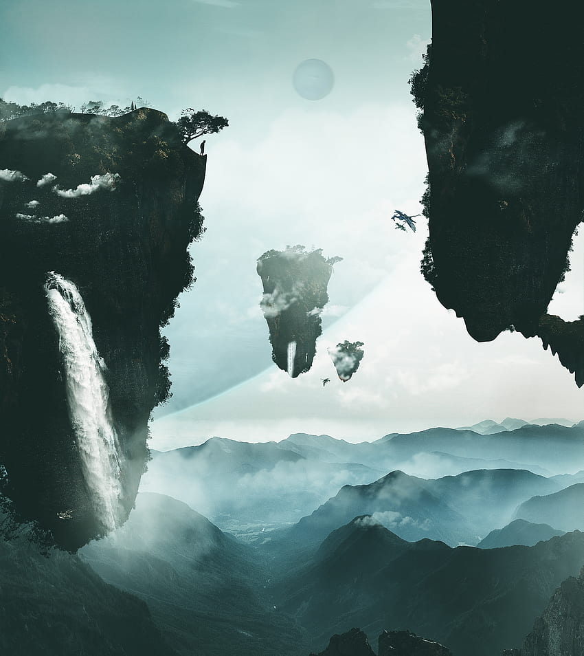 Landscape, Mountains, Rocks, , , Fog, Fantastic HD phone wallpaper