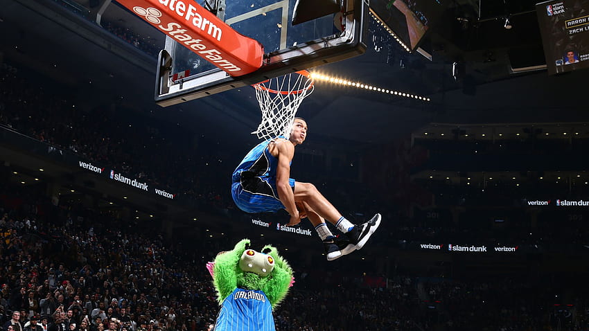 Aaron Gordon Vs Zach LaVine: Revisiting The Greatest NBA All Star Dunk Contest Of All Time. NBA News HD wallpaper