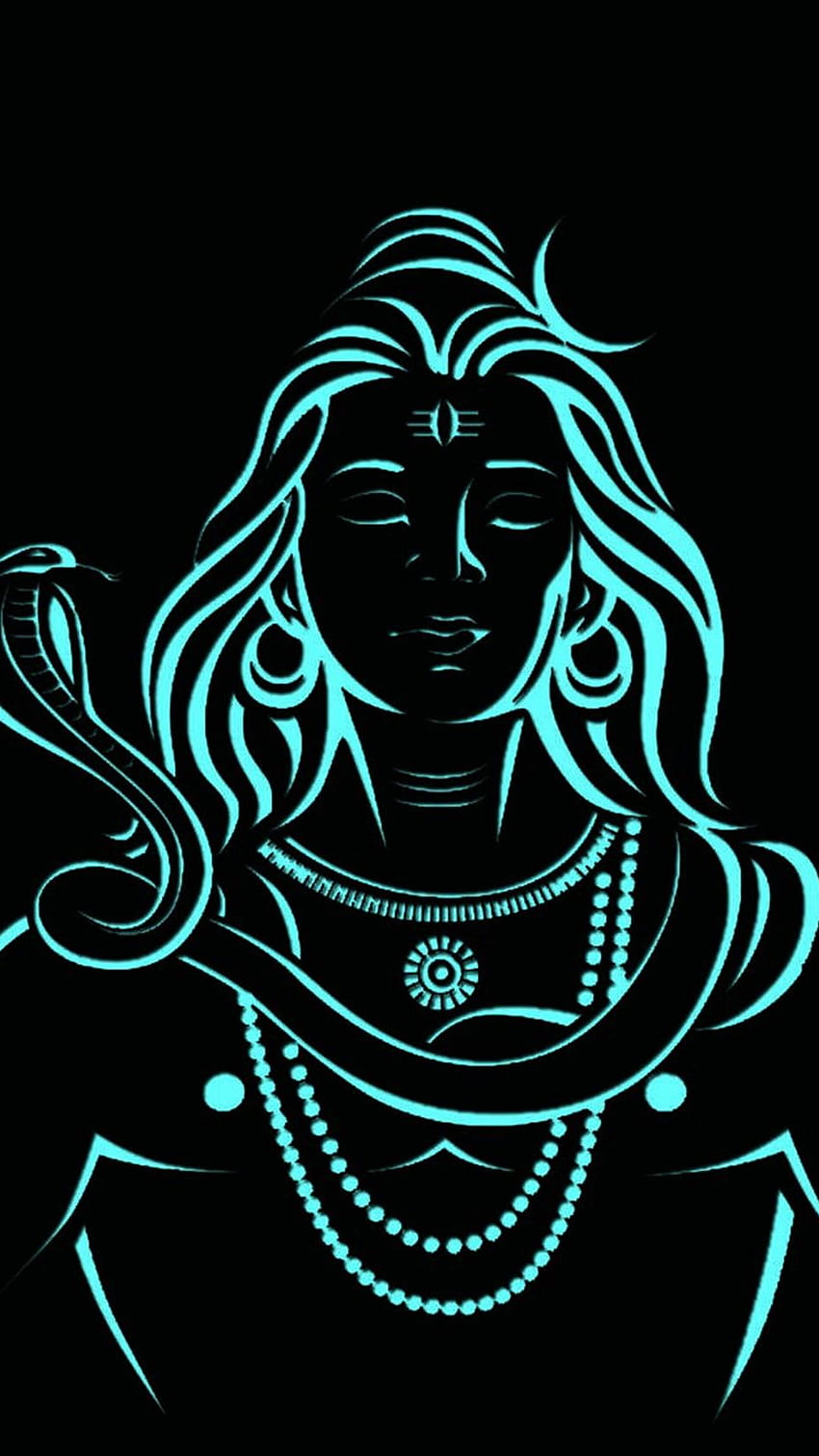 Drawing of Lord Shiva Standing and Blessing. Outline Vector Illustration of  Shiv Stock Vector - Illustration of hinduism, mahashivratri: 174422810