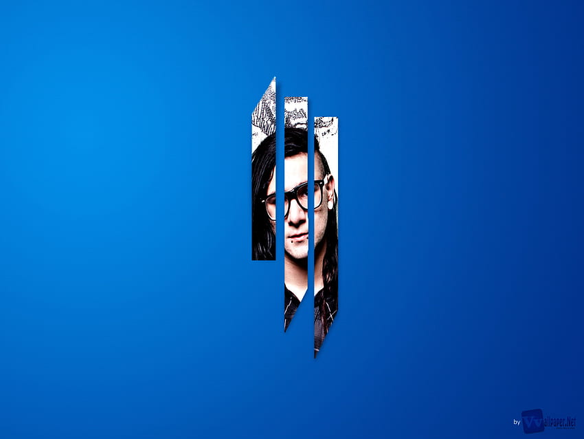 DJ Skrillex Gallery 3D Blue Background Music Is A Awesome HD wallpaper