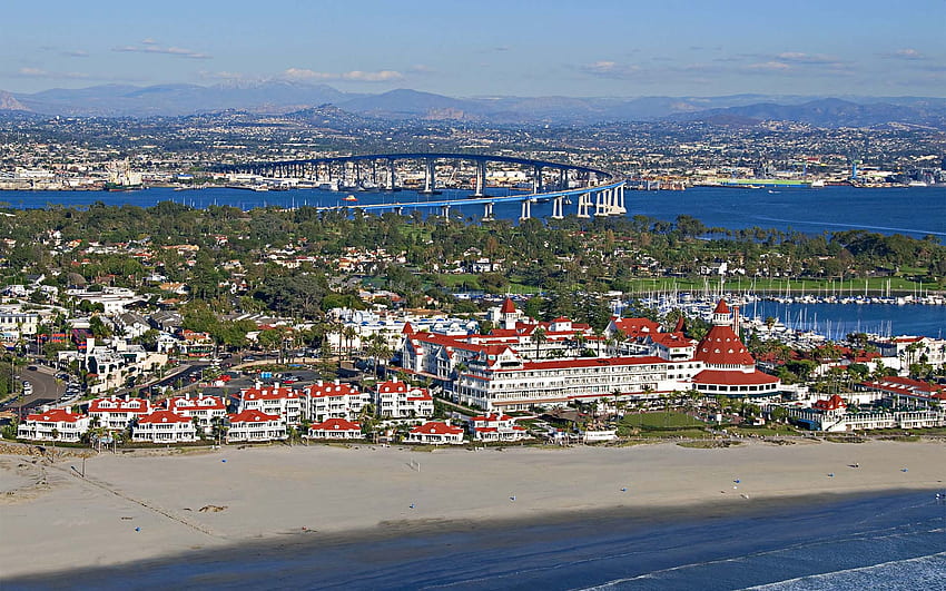 San Diego, Coronado Beach HD wallpaper