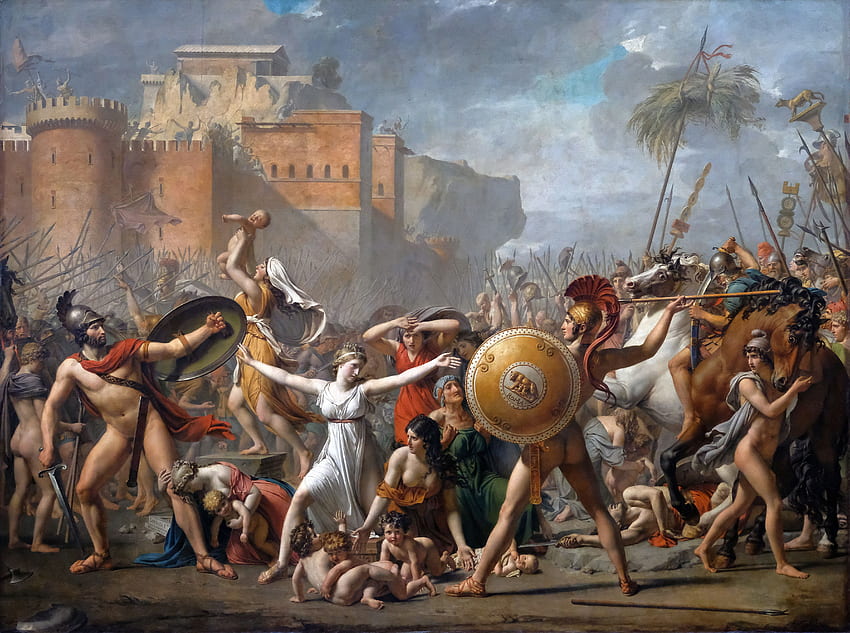Jacques Louis David classic art The Intervention of the Sabine Women K HD wallpaper