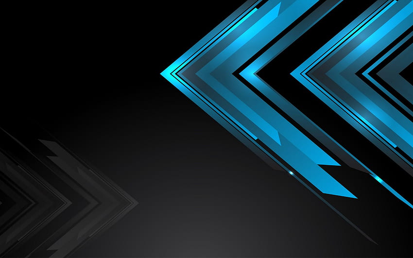 Turquoise and Black HD wallpaper