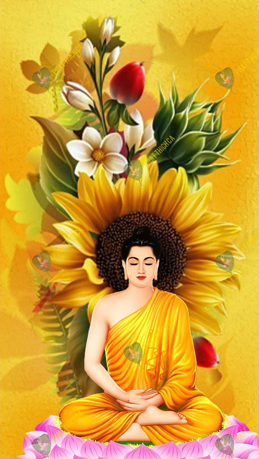 Bhavtu sabba manglam. Pintura de Buda, Pintura de Buda, Arte de Buda Papel de parede de celular HD
