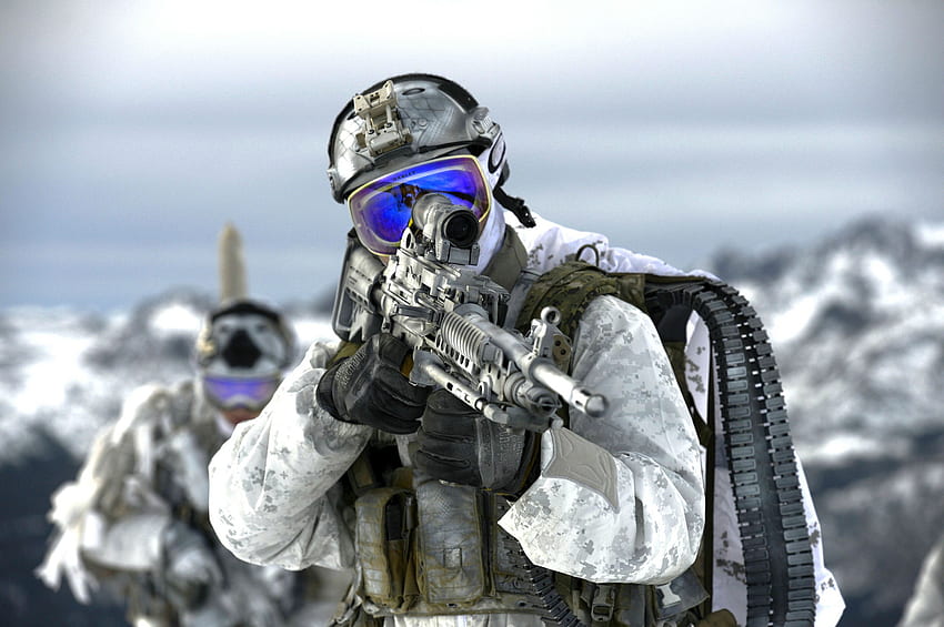 united states navy seals, soldiers, weapons men . HD wallpaper