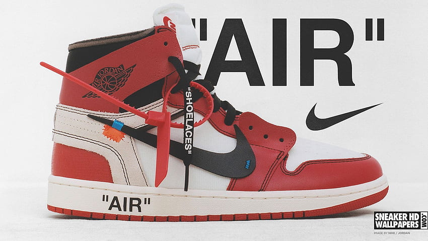 Off White x Air Jordan art collection Which pair would you buy UNC Blue  Chicago Red or Offwhite W  Jordan shoes wallpaper Sneakers wallpaper  Sneaker art