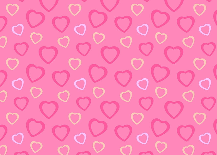 Fundo de coração rosa, lindo coração rosa Q papel de parede HD