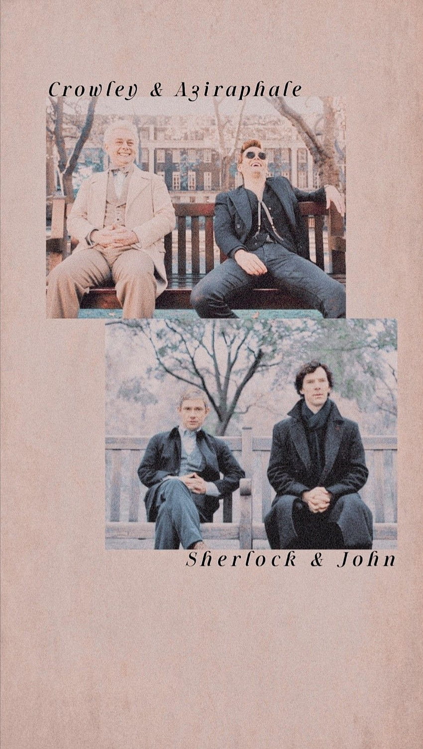 sherlock y buenos augurios. Sherlock divertido, Sherlock, Sherlock bbc divertido, John Watson fondo de pantalla del teléfono