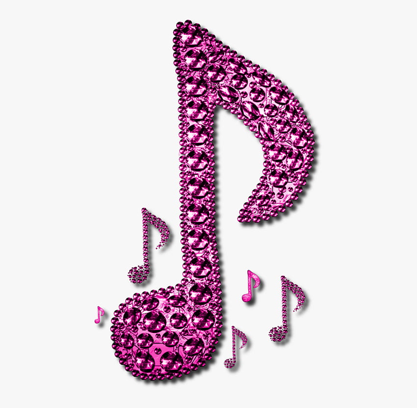 핑크 음악 노트 Png 배경 1 HD 월페이퍼