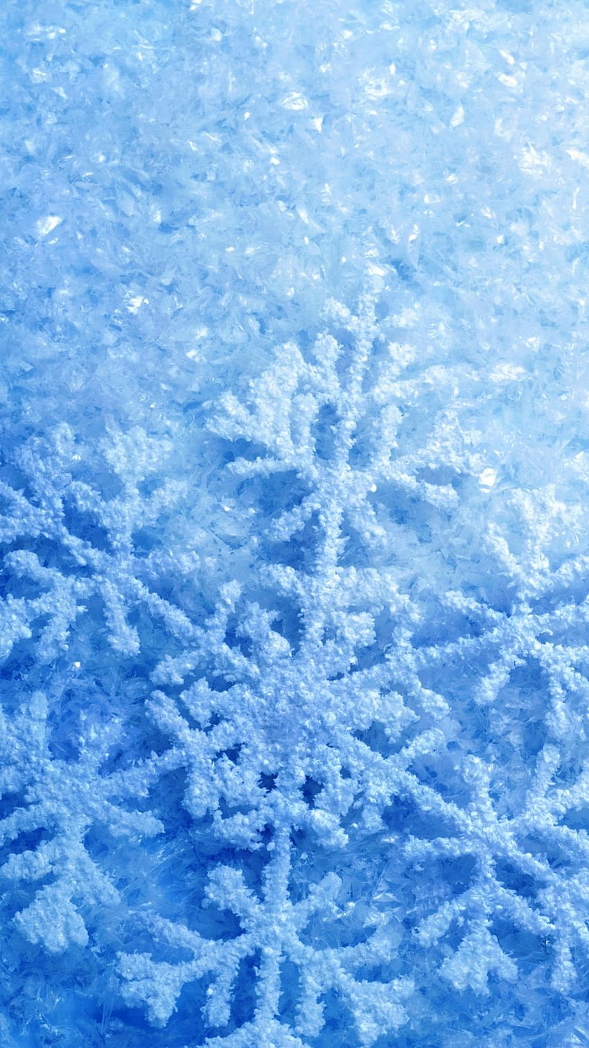 snowflakes, ice, glitter, frost, cold HD phone wallpaper