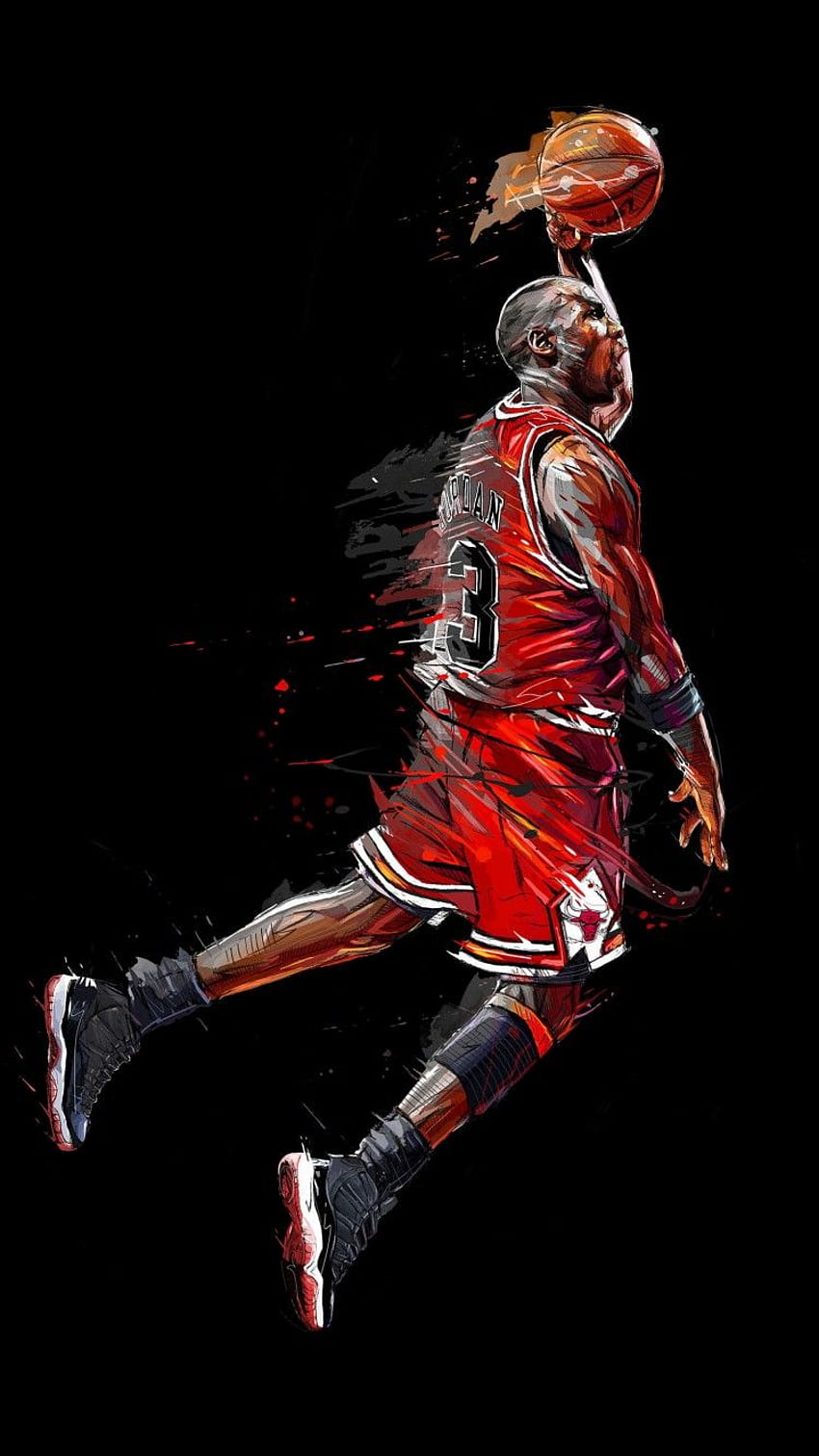 Jordan - arte do fã de Michael Jordan - e plano de fundo Papel de parede de celular HD