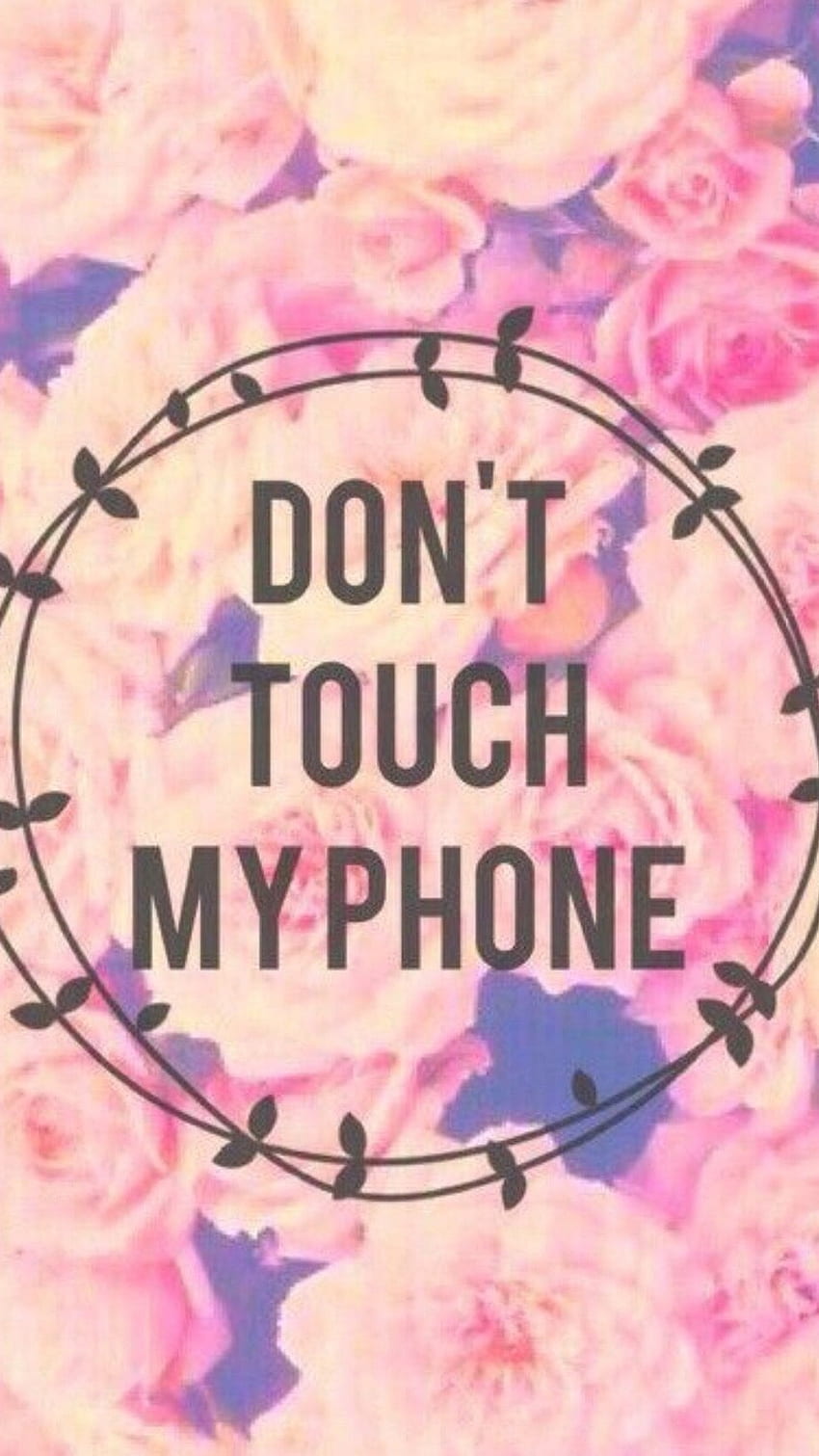 Ne touchez pas mon téléphone, avertissement mobile, écran de verrouillage Fond d'écran de téléphone HD