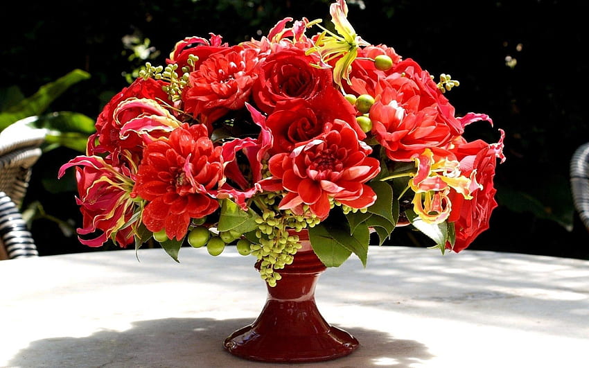 Flowers, , Bouquet, Vase HD wallpaper