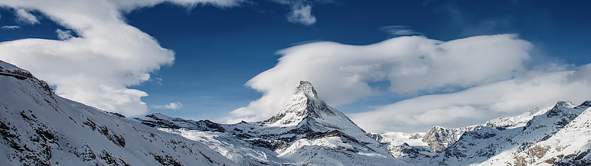 Matterhorn, Pico da Montanha, Alpes Peninos, Suíça, Natureza papel de parede HD