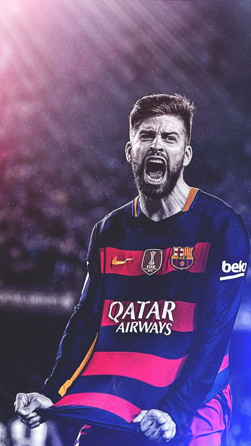 UEFA TEAM OF THE YEAR. Centre Back. Gerard Pique mobile wallaper HD phone wallpaper