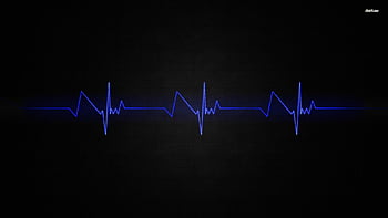 Original Technology Heartbeat Heart Rate Background Blue Background Heart  Rhythm Background Heartbeat Background Background Image And Wallpaper for  Free Download
