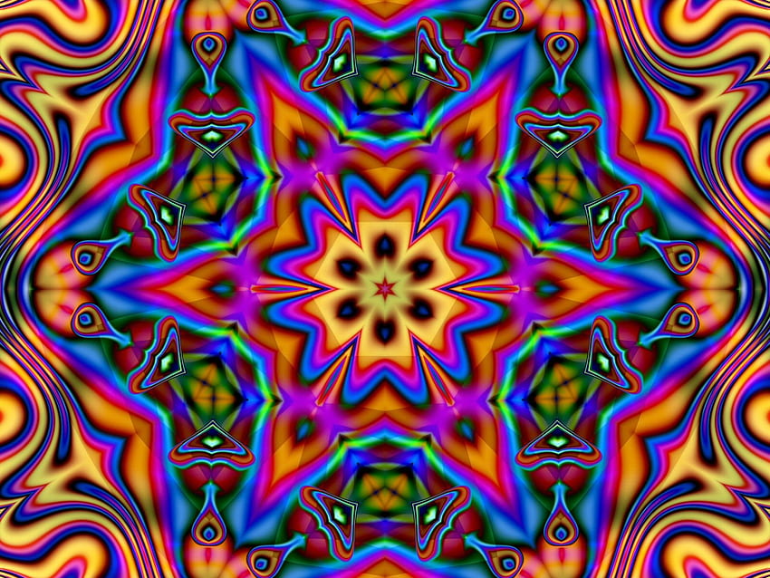 Psychedelic Hippie Background HD wallpaper