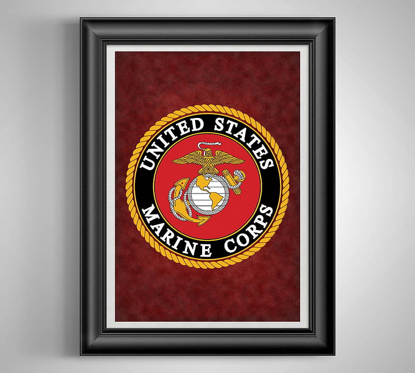 Great USMC Marine Logo Marine Corps Gifts Marine Girlfriend Military Decor Marine Wife Master Bedroom Decor Uncle Gift for Uncle Godfather Gifts - Great Usmc Quotes HD wallpaper