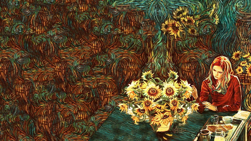 Tardis Van Gogh, Tumbler Van Gogh iPhone HD wallpaper