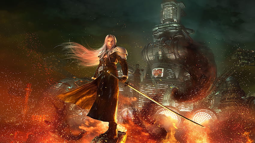 Final Fantasy VII Yeniden Yapım Sephiroth HD duvar kağıdı