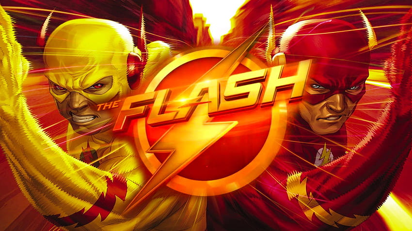 Palabras clave similares del logotipo de Professor Zoom Flash CW, The Flash Reverse Flash Zoom y Savitar fondo de pantalla