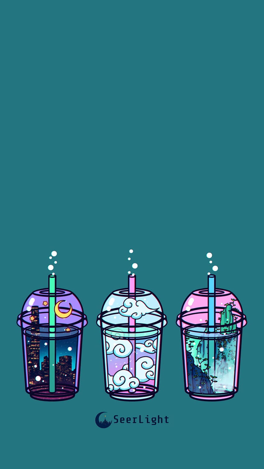 Kawaii Anime Bubble Tea, HD phone wallpaper