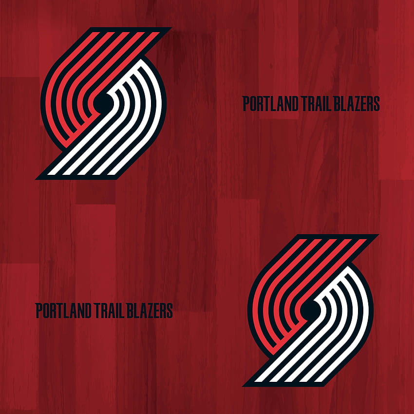 Wzór z twardego drewna — Houston Rockets kontra Portland Trail Blazers — —, logo Portland Trail Blazers Tapeta na telefon HD