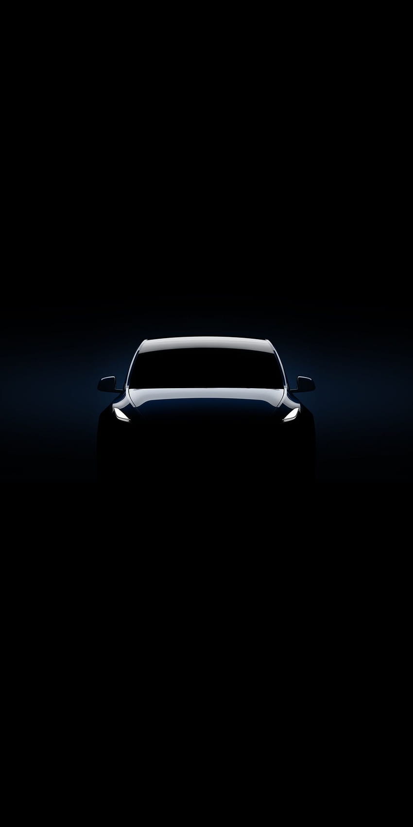 Tesla Model Y, scura, minimale, . Macchina nera, Tesla, modello Tesla, Matte Black Tesla Model S Sfondo del telefono HD