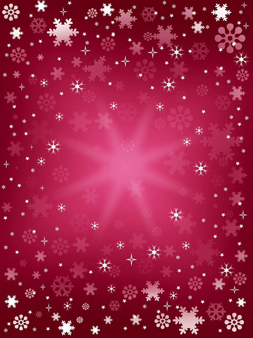 Stelle a natalizio, cartoline o Natale, Natale rosa Sfondo del telefono HD