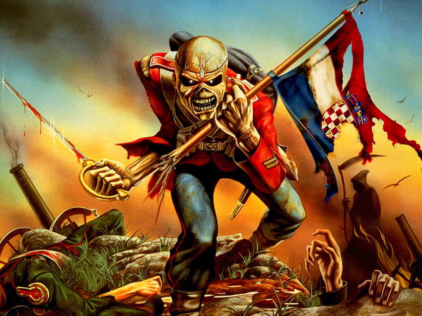 Iron Maiden The Trooper Full е готин. Iron maiden, Heavy metal, New wave HD тапет