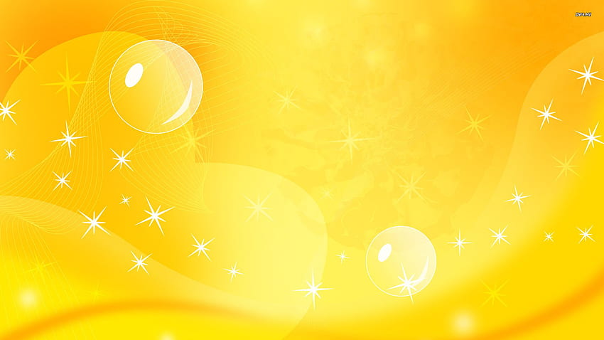 Yellow curves Abstract, Yellow Stars HD wallpaper