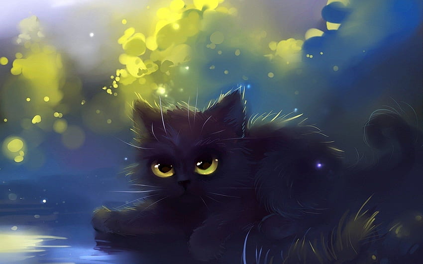 Adorable Anime Kitten Cute Cat Art Hd Wallpaper Pxfuel 