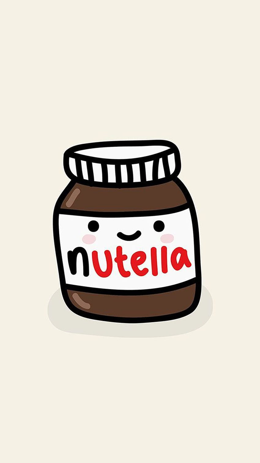 Cute Nutella Jar Illustration iPhone, Cute Oreo HD phone wallpaper