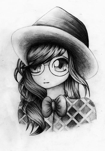 Premium Vector | Drawing sketch art of beautiful young woman hand drawing  illustration manga art comic sketch