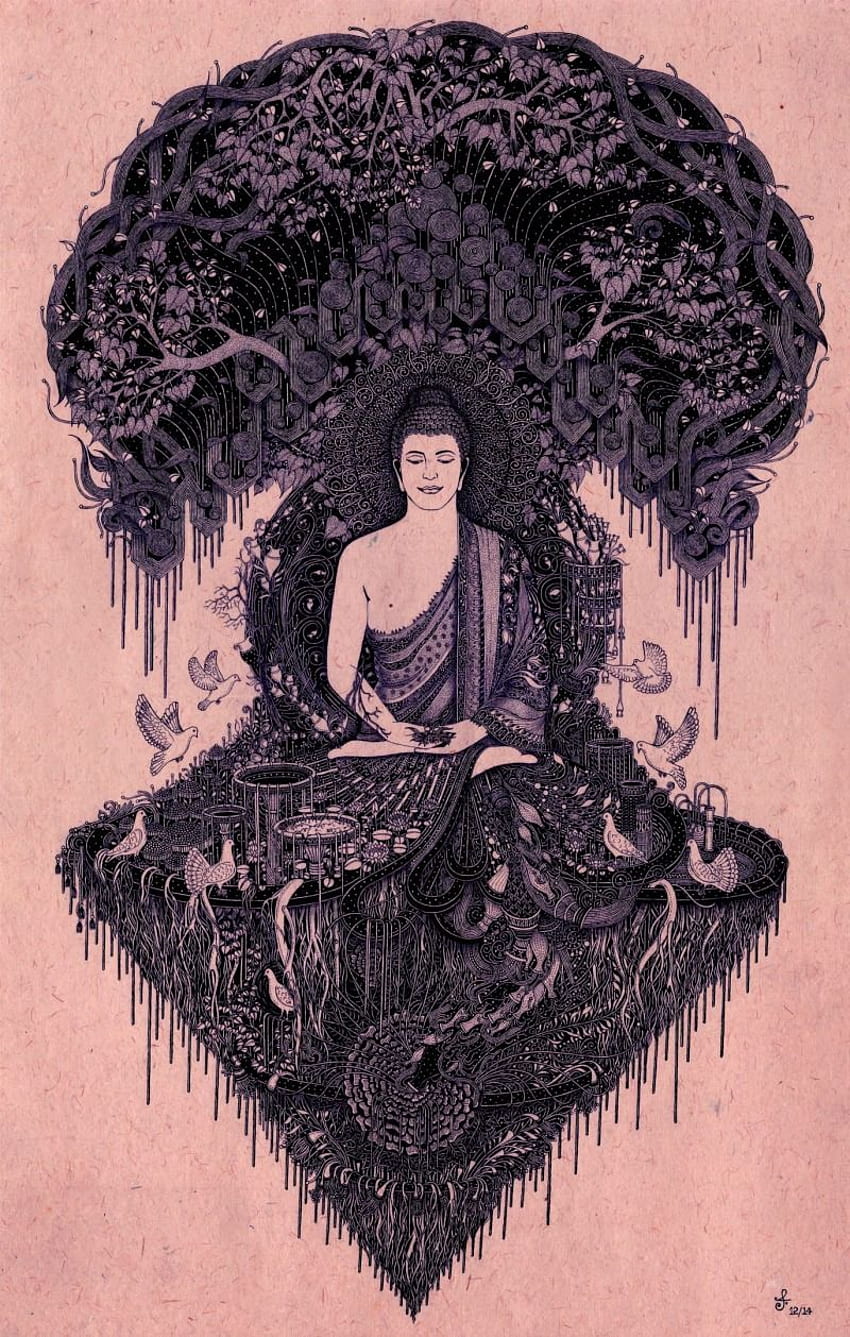 Buda iPhone, Budismo fondo de pantalla del teléfono