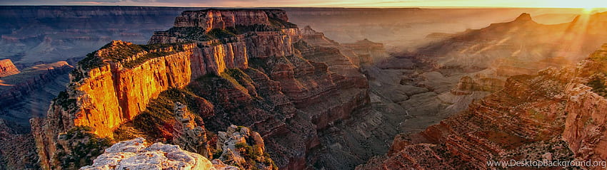 Grand Canyon-Hintergrund, Grand Canyon-Doppelschirm HD-Hintergrundbild